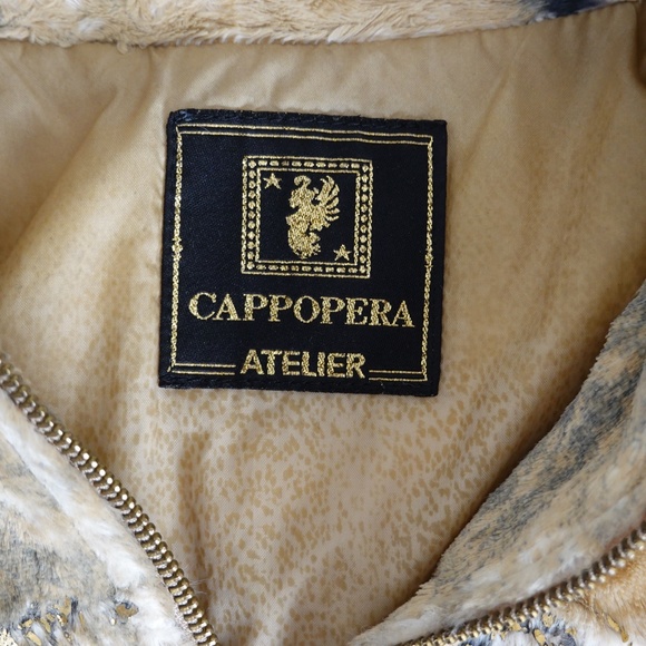 Faux Fur Cotton Blend Jacket Size S Italy designer Cappopera - Picture 11 of 15
